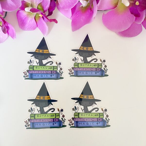 Sticker - Witchy Kitten - Heks - Kat - Zwarte kat